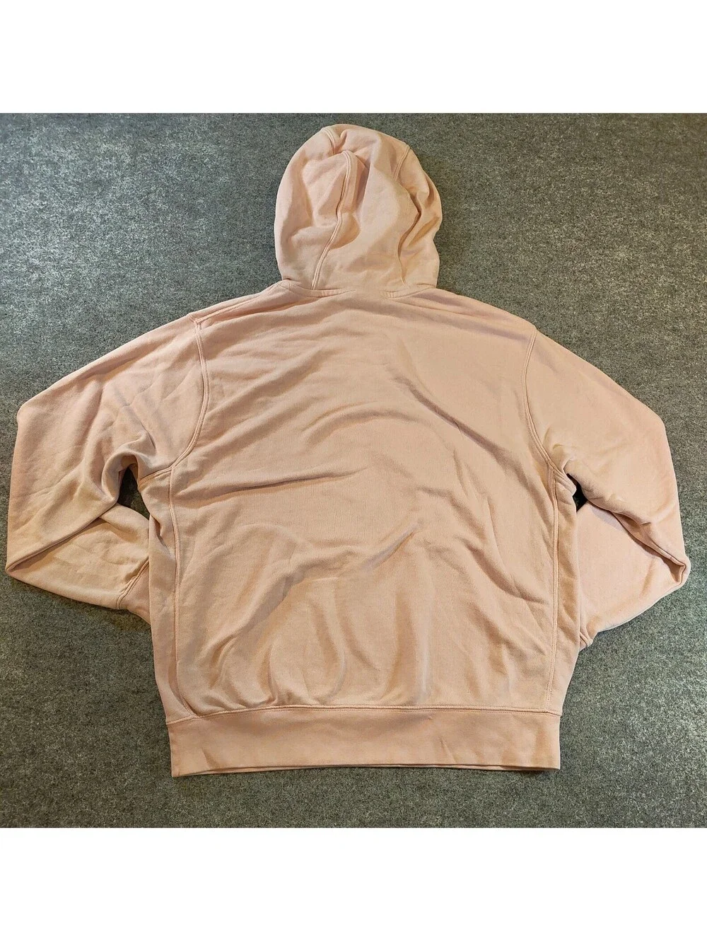 Nike Embroidered Multi Swoosh Hoodie Sweatshirt Medium Light Pink Graphic Logo
